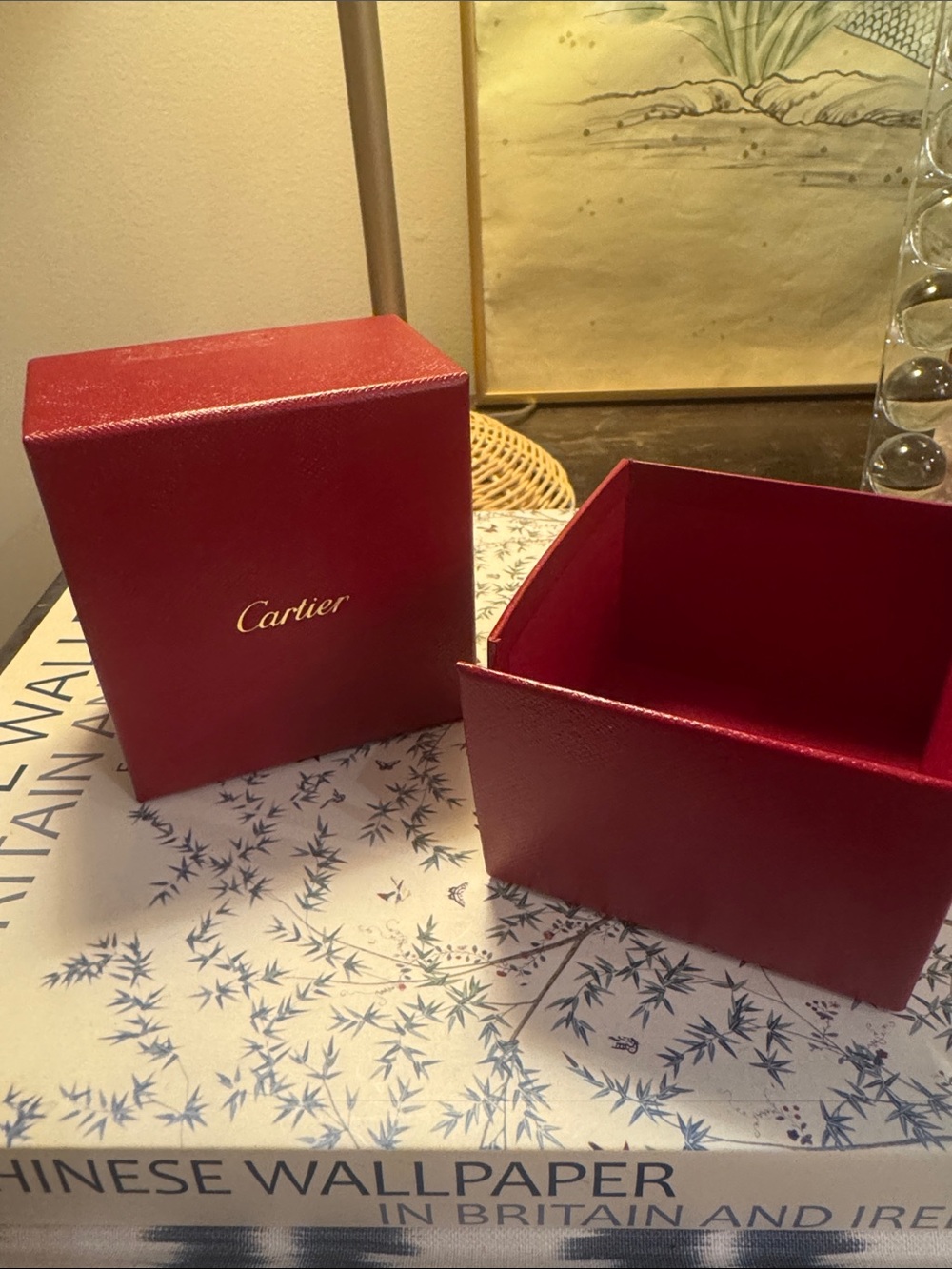 Cartier Red Decorative Box Set